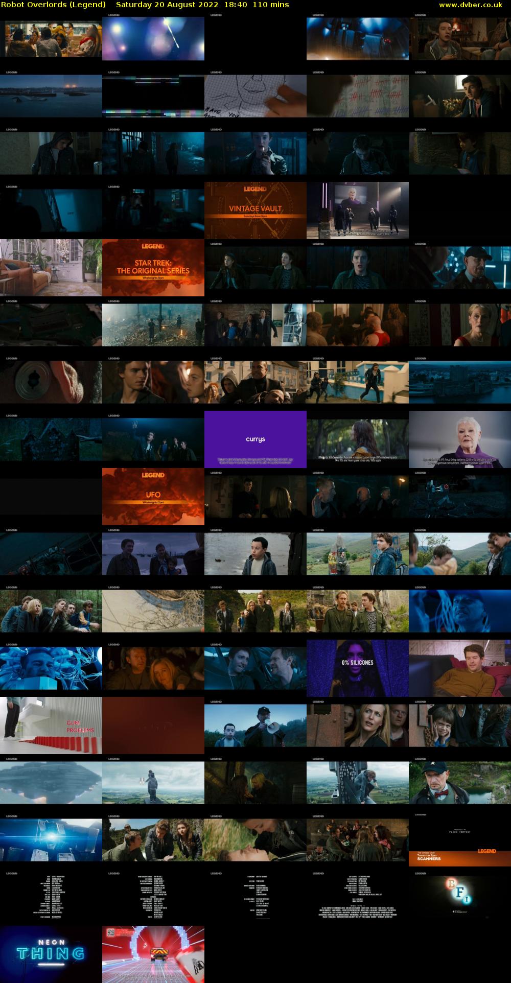 Robot Overlords (Legend) Saturday 20 August 2022 18:40 - 20:30