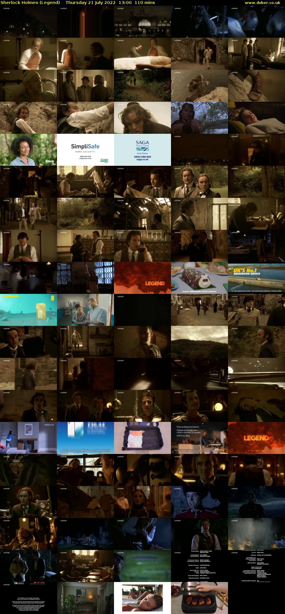 Sherlock Holmes (Legend) Thursday 21 July 2022 13:00 - 14:50