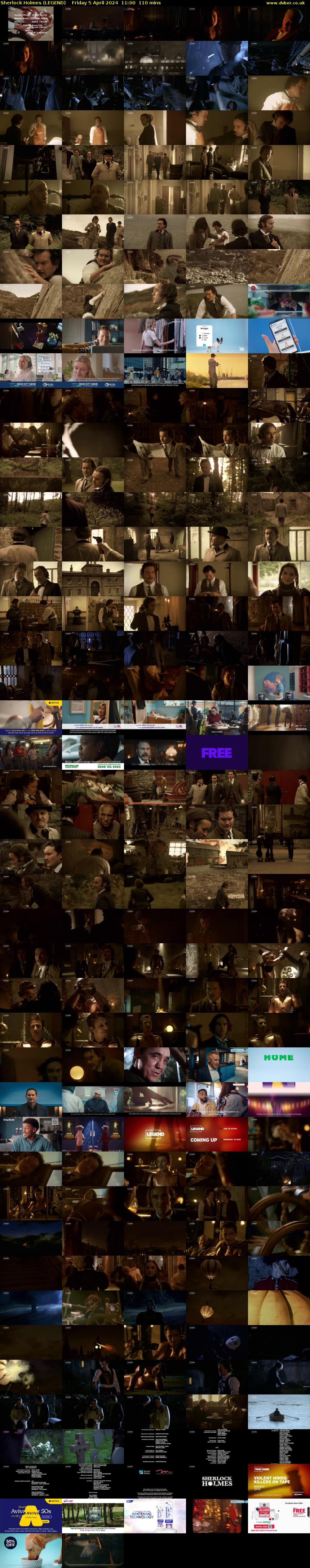 Sherlock Holmes (LEGEND) Friday 5 April 2024 11:00 - 12:50