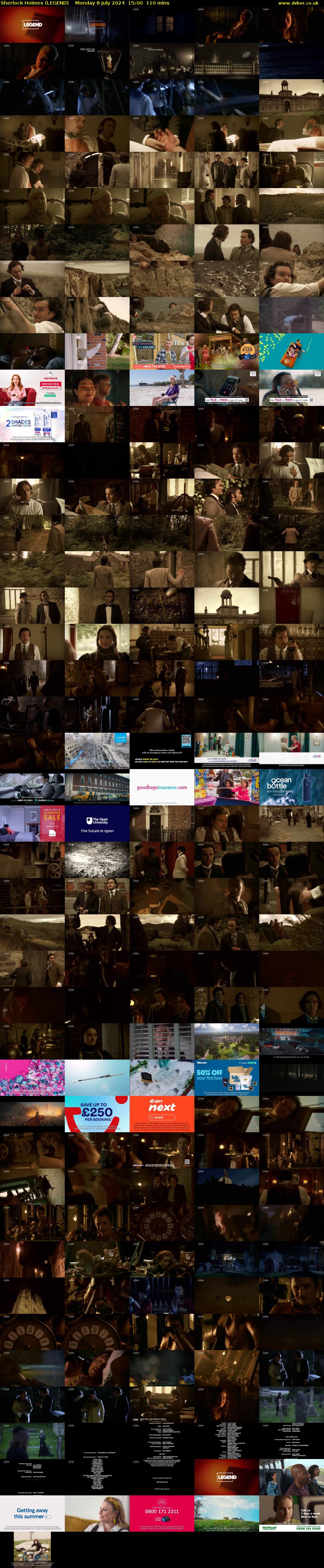 Sherlock Holmes (LEGEND) Monday 8 July 2024 15:00 - 16:50
