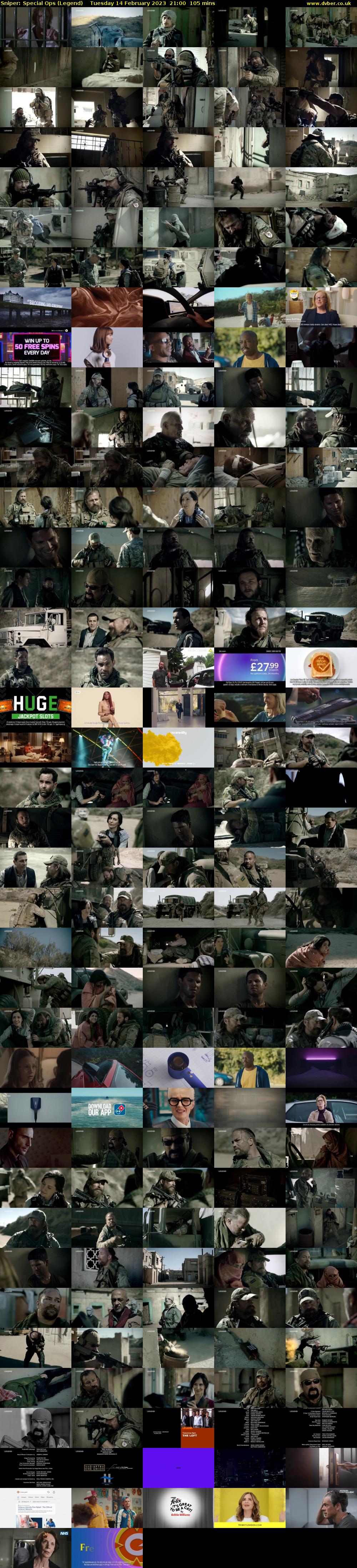 Sniper: Special Ops (Legend) Tuesday 14 February 2023 21:00 - 22:45