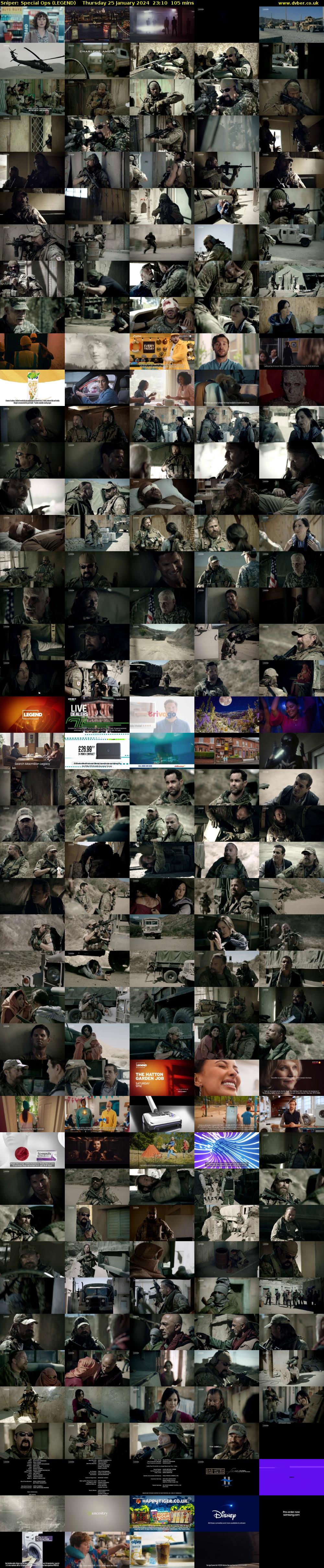 Sniper: Special Ops (LEGEND) Thursday 25 January 2024 23:10 - 00:55