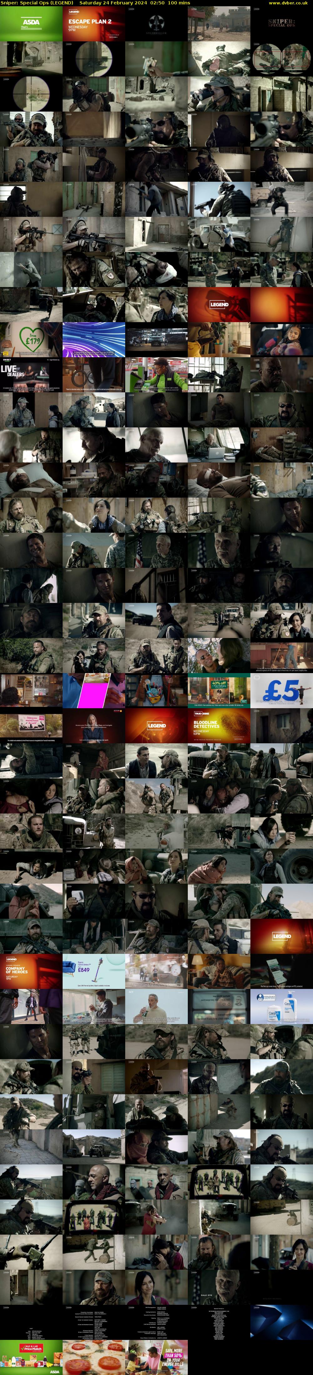 Sniper: Special Ops (LEGEND) Saturday 24 February 2024 02:50 - 04:30
