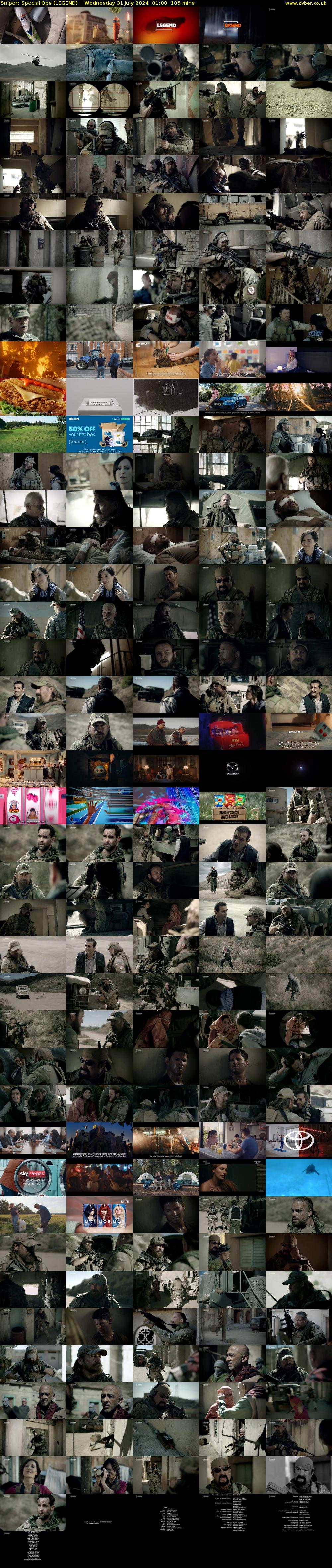 Sniper: Special Ops (LEGEND) Wednesday 31 July 2024 01:00 - 02:45
