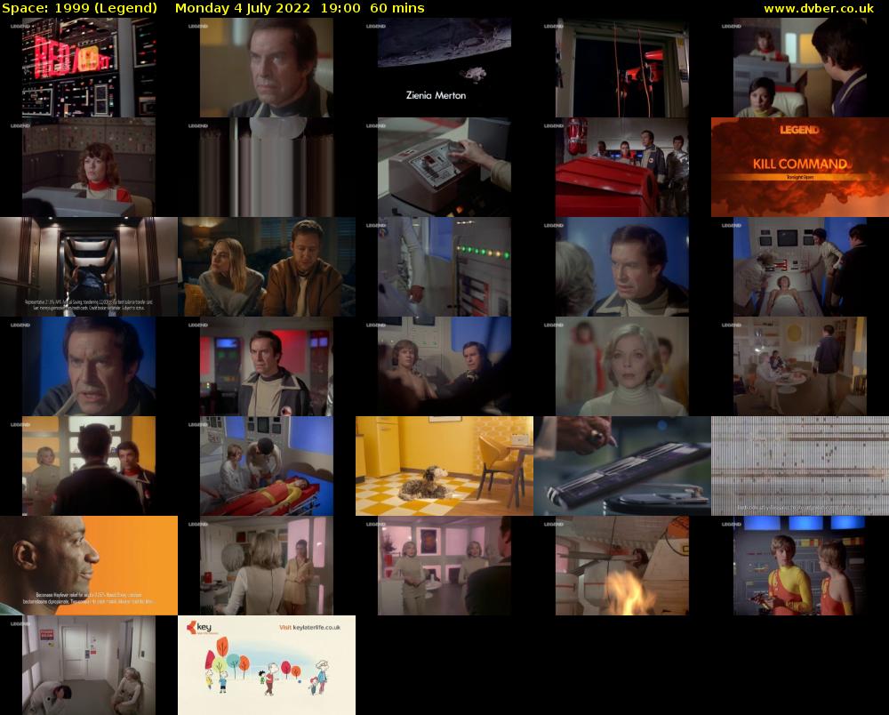 Space: 1999 (Legend) Monday 4 July 2022 19:00 - 20:00