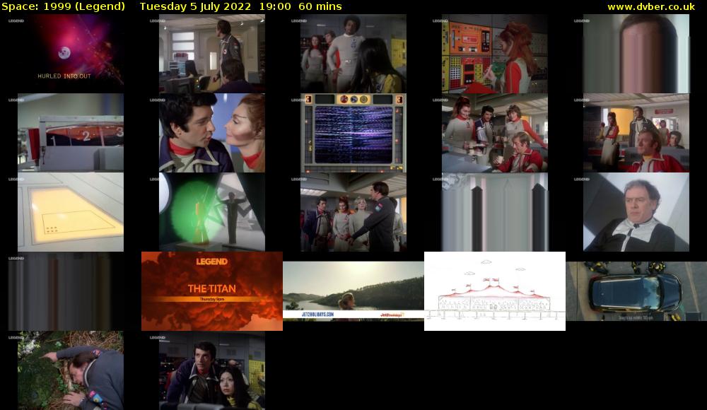 Space: 1999 (Legend) Tuesday 5 July 2022 19:00 - 20:00