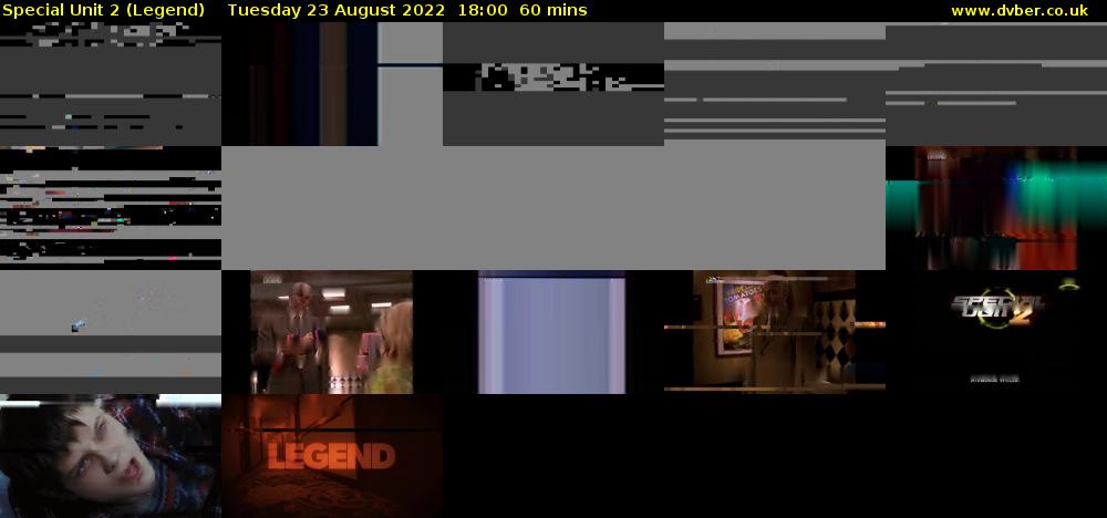 Special Unit 2 (Legend) Tuesday 23 August 2022 18:00 - 19:00