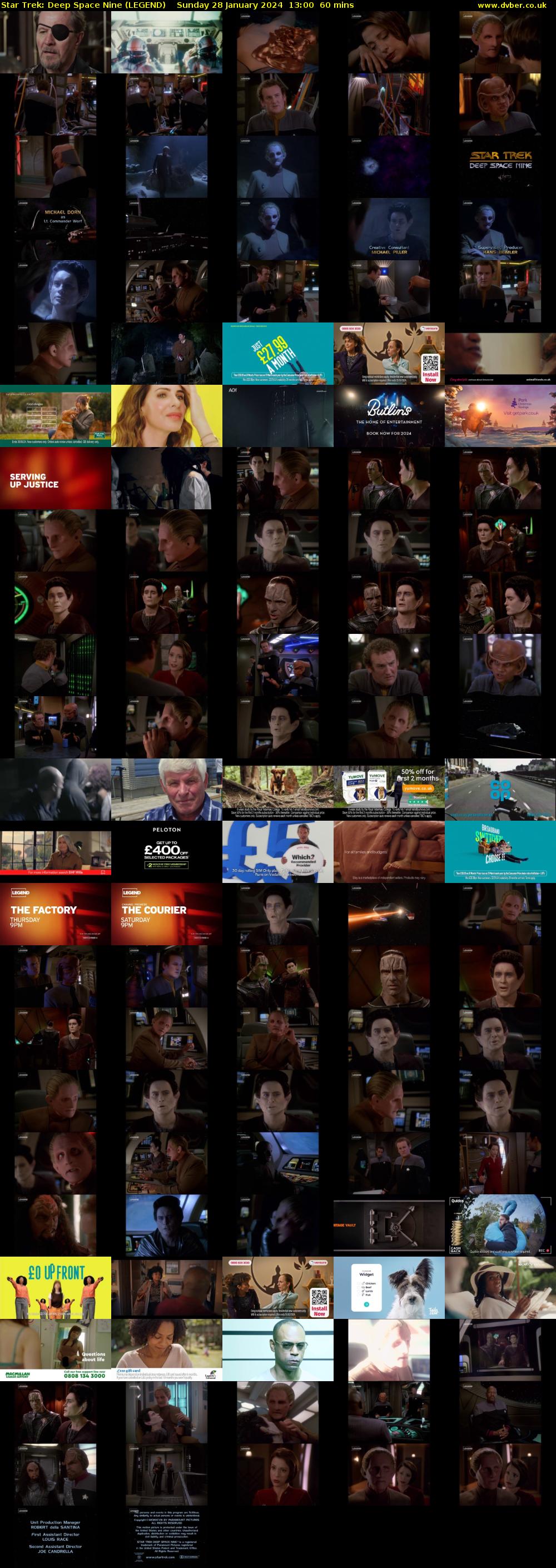 Star Trek: Deep Space Nine (LEGEND) Sunday 28 January 2024 13:00 - 14:00