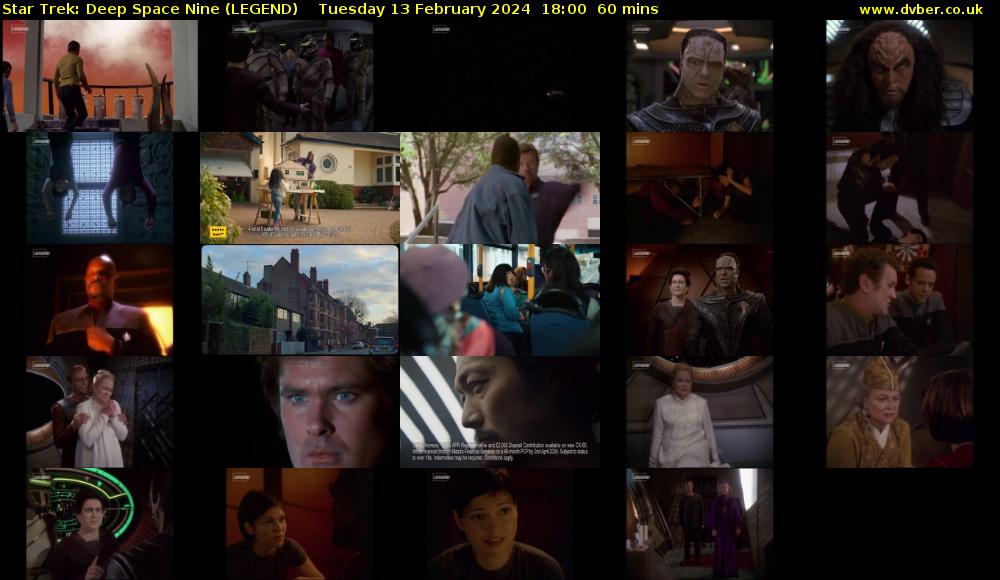 Star Trek: Deep Space Nine (LEGEND) Tuesday 13 February 2024 18:00 - 19:00