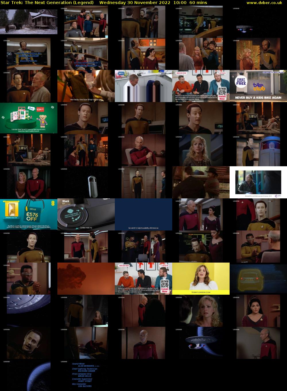 Star Trek: The Next Generation (Legend) Wednesday 30 November 2022 10:00 - 11:00
