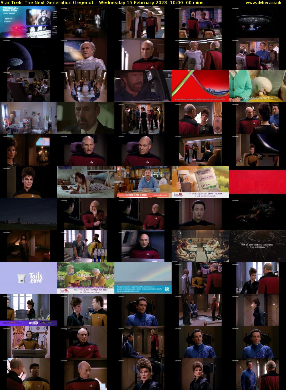 Star Trek: The Next Generation (Legend) Wednesday 15 February 2023 10:00 - 11:00
