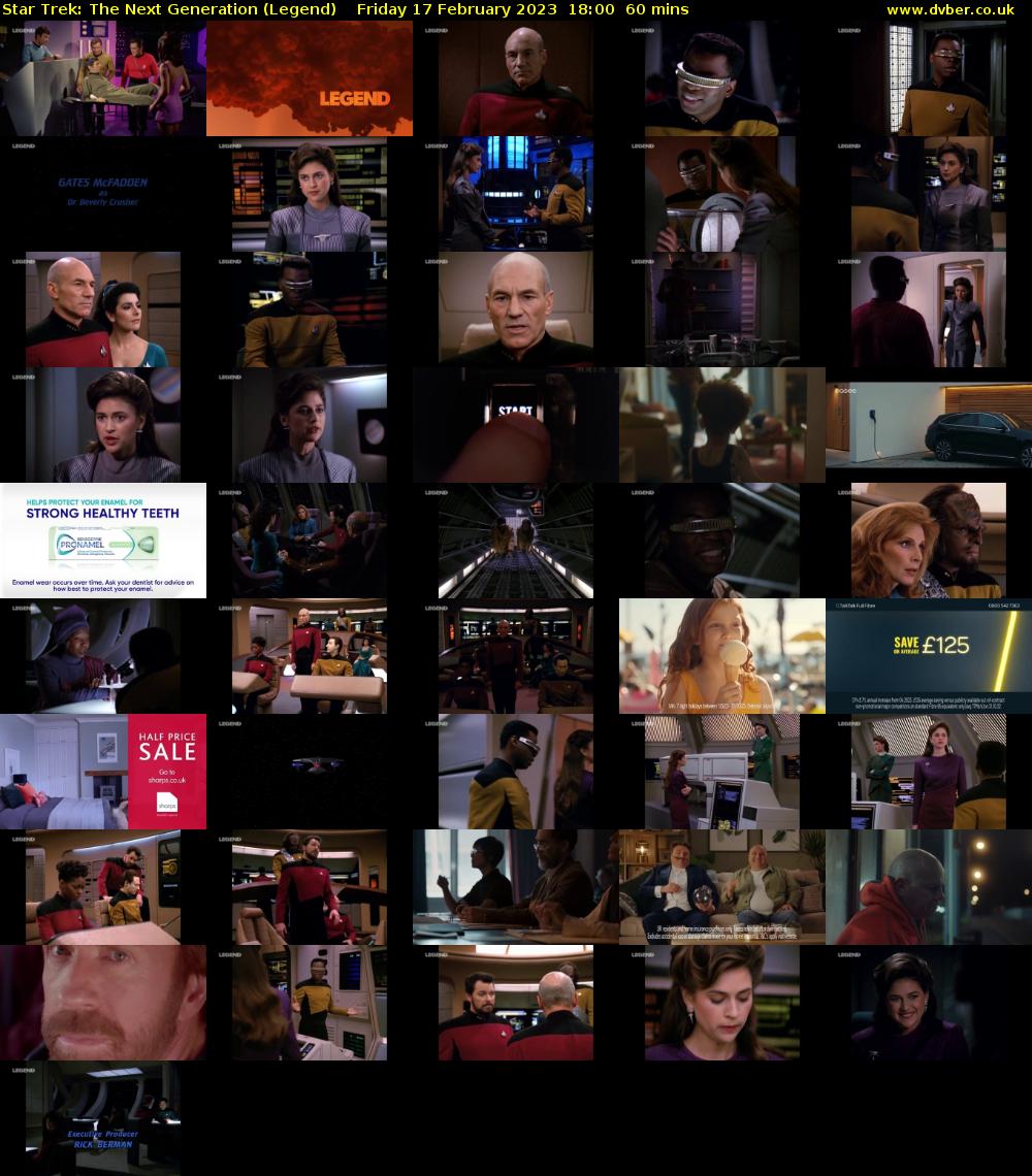 Star Trek: The Next Generation (Legend) Friday 17 February 2023 18:00 - 19:00
