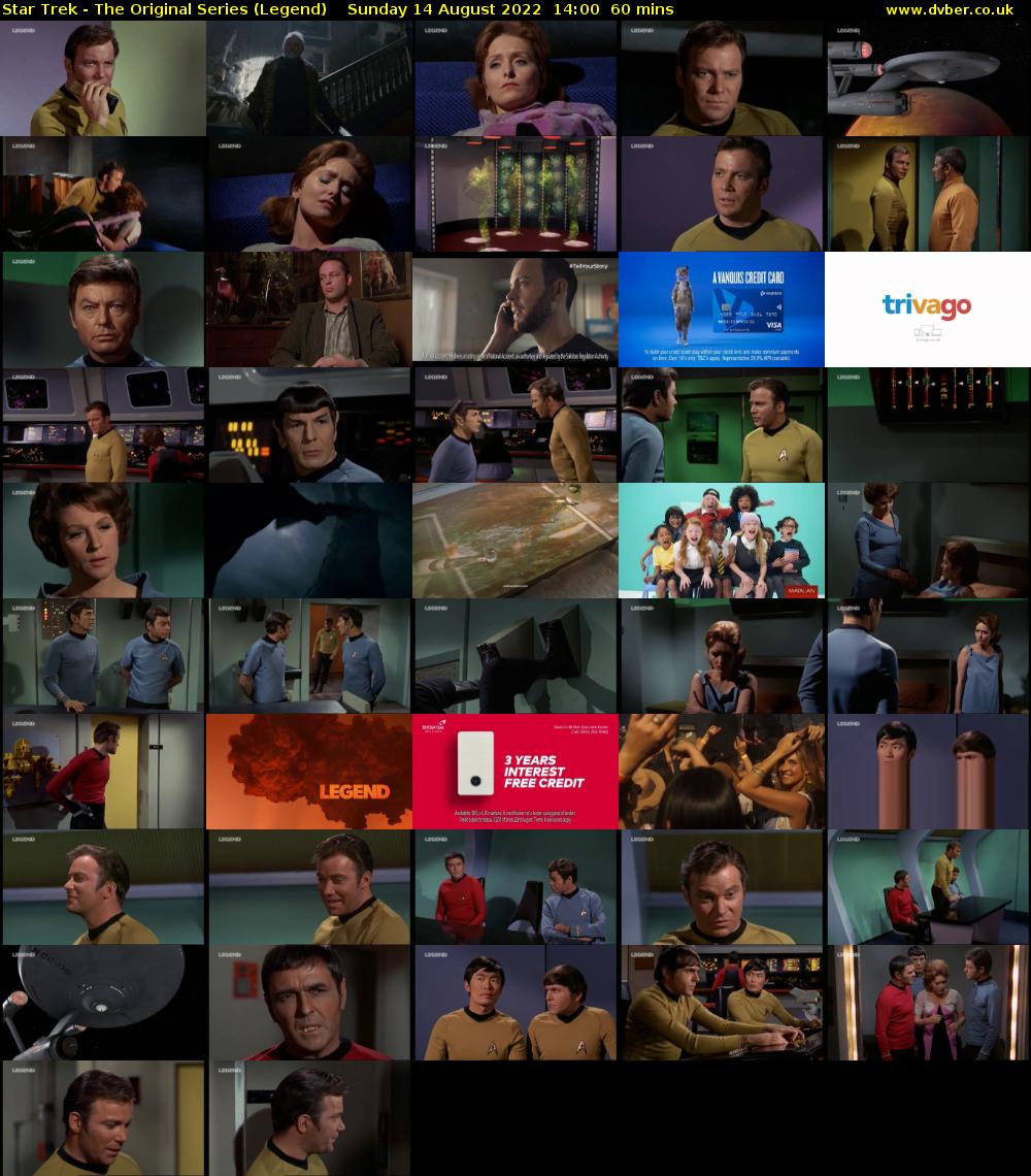 Star Trek - The Original Series (Legend) Sunday 14 August 2022 14:00 - 15:00