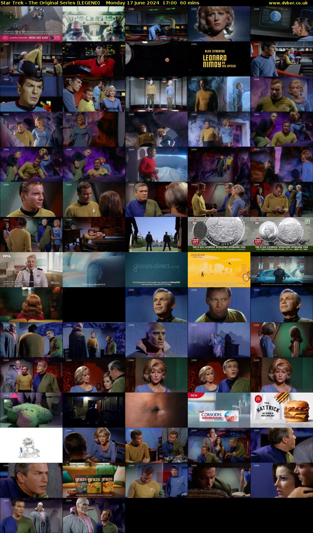 Star Trek - The Original Series (LEGEND) Monday 17 June 2024 17:00 - 18:00