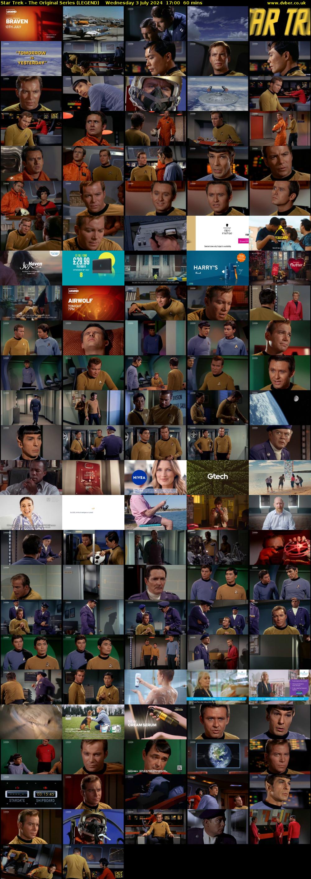 Star Trek - The Original Series (LEGEND) Wednesday 3 July 2024 17:00 - 18:00