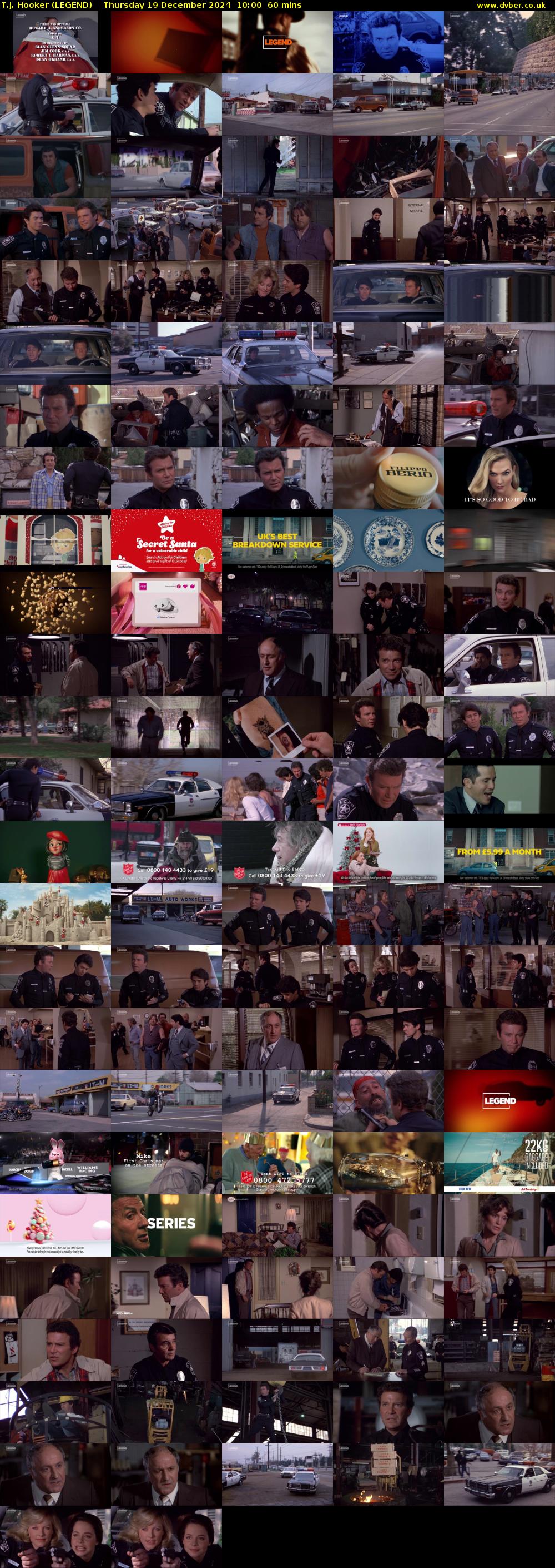 T.J. Hooker (LEGEND) Thursday 19 December 2024 10:00 - 11:00