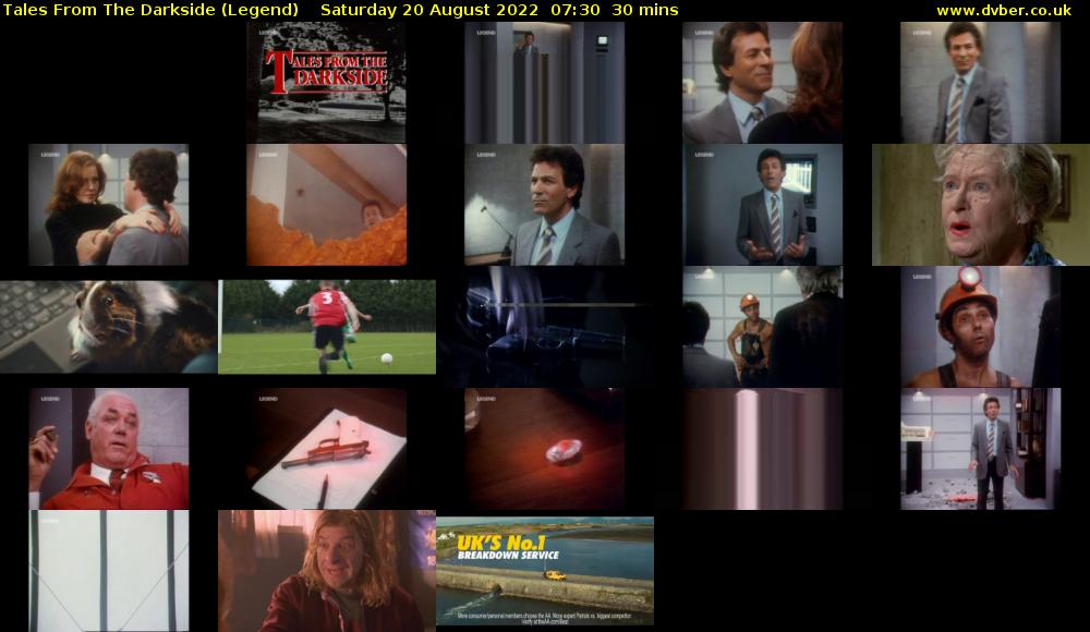 Tales From The Darkside (Legend) Saturday 20 August 2022 07:30 - 08:00