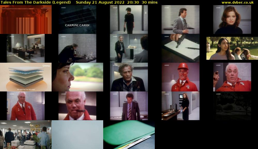 Tales From The Darkside (Legend) Sunday 21 August 2022 20:30 - 21:00