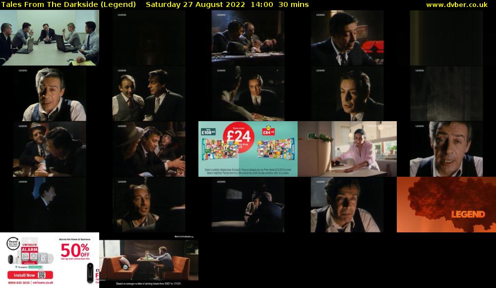 Tales From The Darkside (Legend) Saturday 27 August 2022 14:00 - 14:30