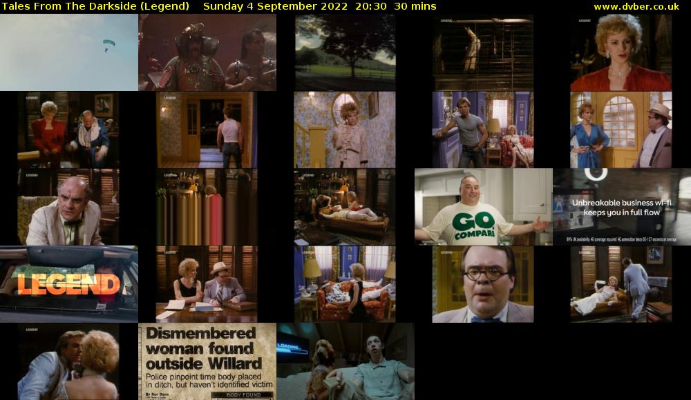 Tales From The Darkside (Legend) Sunday 4 September 2022 20:30 - 21:00
