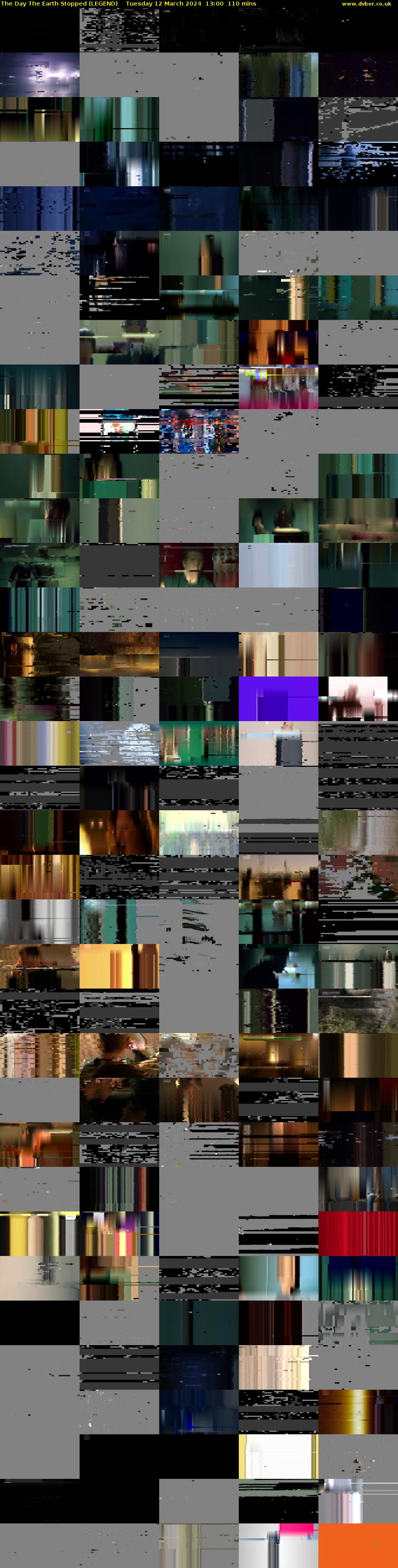 The Day The Earth Stopped (LEGEND) Tuesday 12 March 2024 13:00 - 14:50