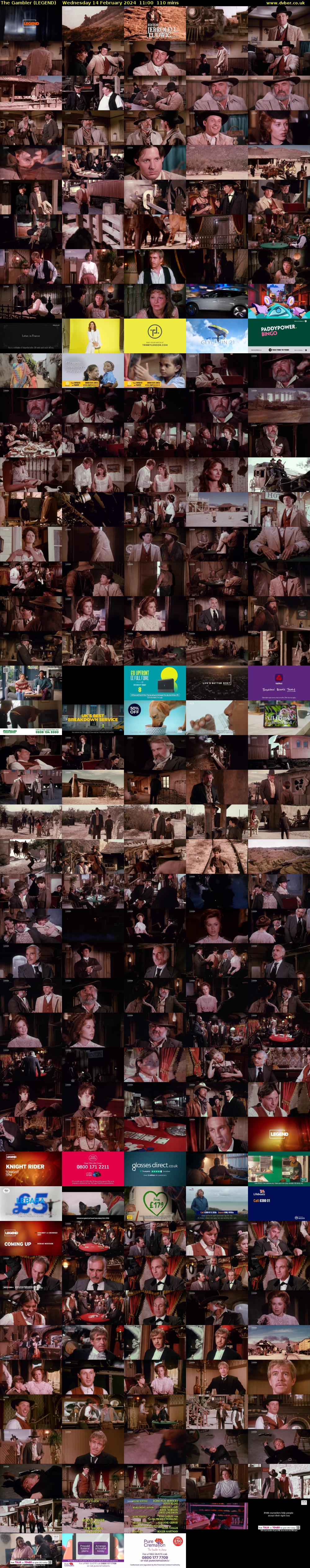 The Gambler (LEGEND) Wednesday 14 February 2024 11:00 - 12:50