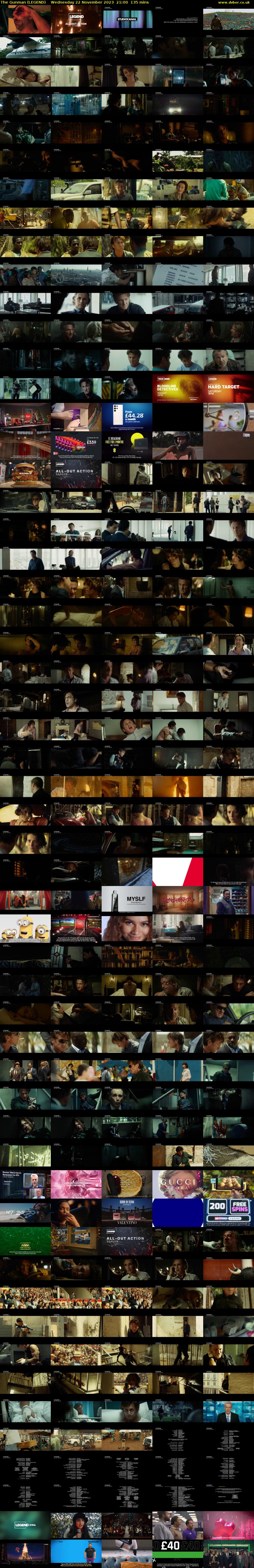 The Gunman (LEGEND) Wednesday 22 November 2023 21:00 - 23:15