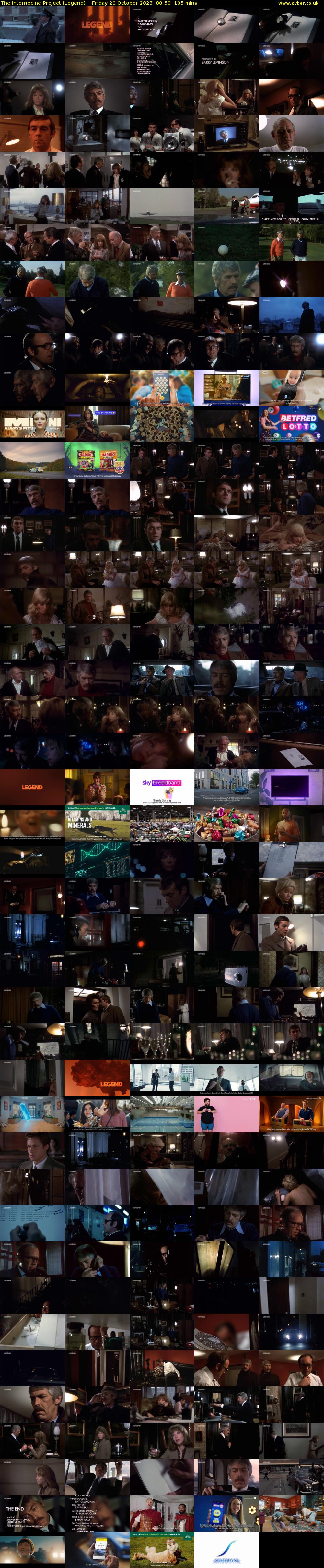 The Internecine Project (Legend) Friday 20 October 2023 00:50 - 02:35