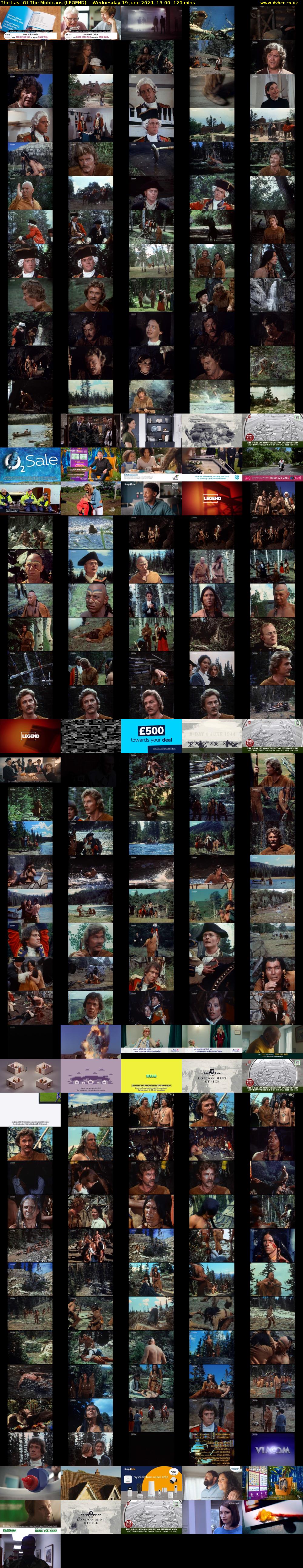 The Last Of The Mohicans (LEGEND) Wednesday 19 June 2024 15:00 - 17:00