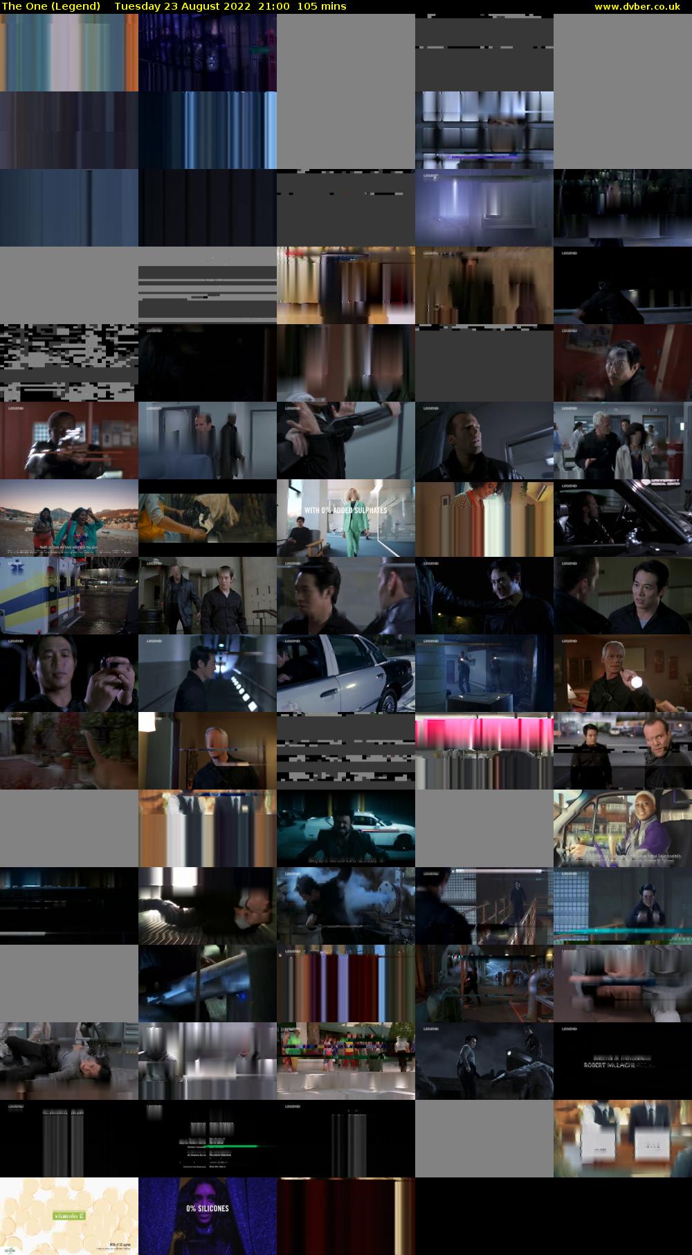 The One (Legend) Tuesday 23 August 2022 21:00 - 22:45