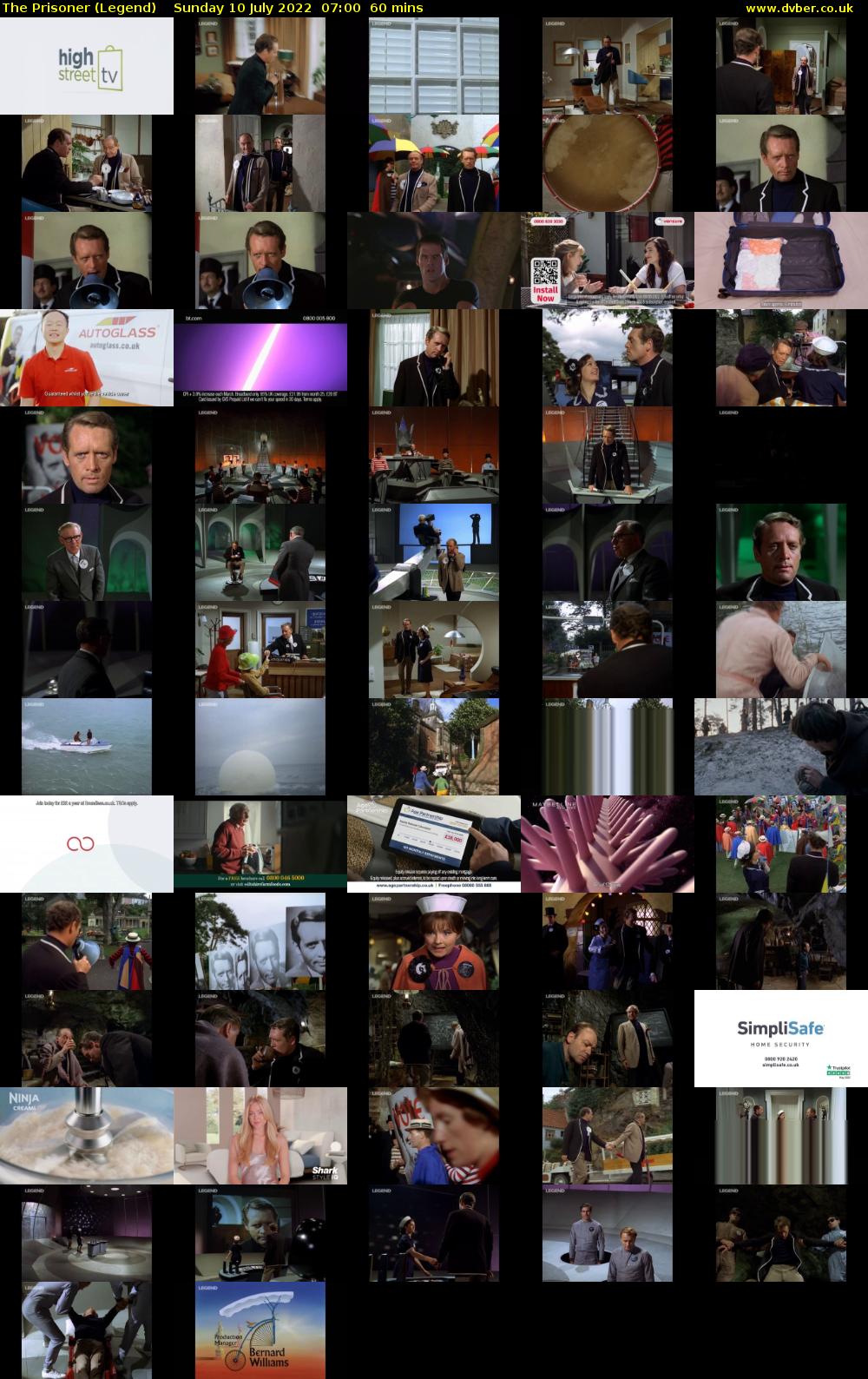 The Prisoner (Legend) Sunday 10 July 2022 07:00 - 08:00