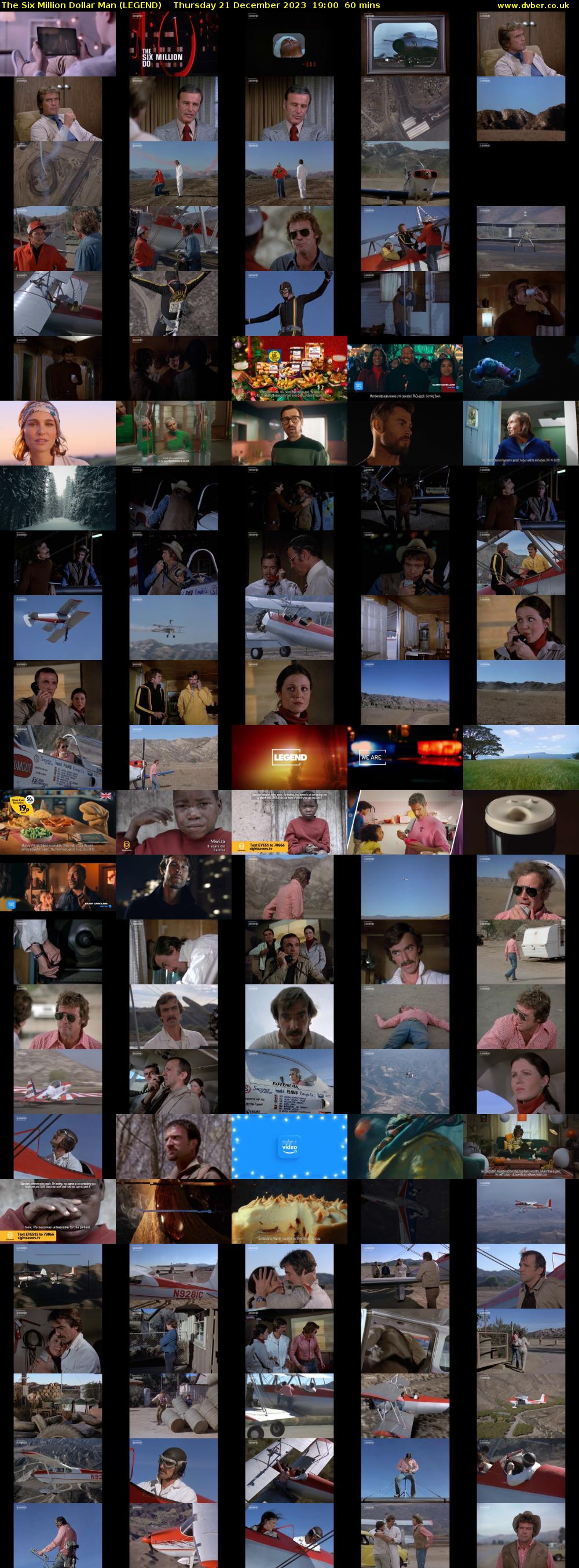 The Six Million Dollar Man (LEGEND) Thursday 21 December 2023 19:00 - 20:00