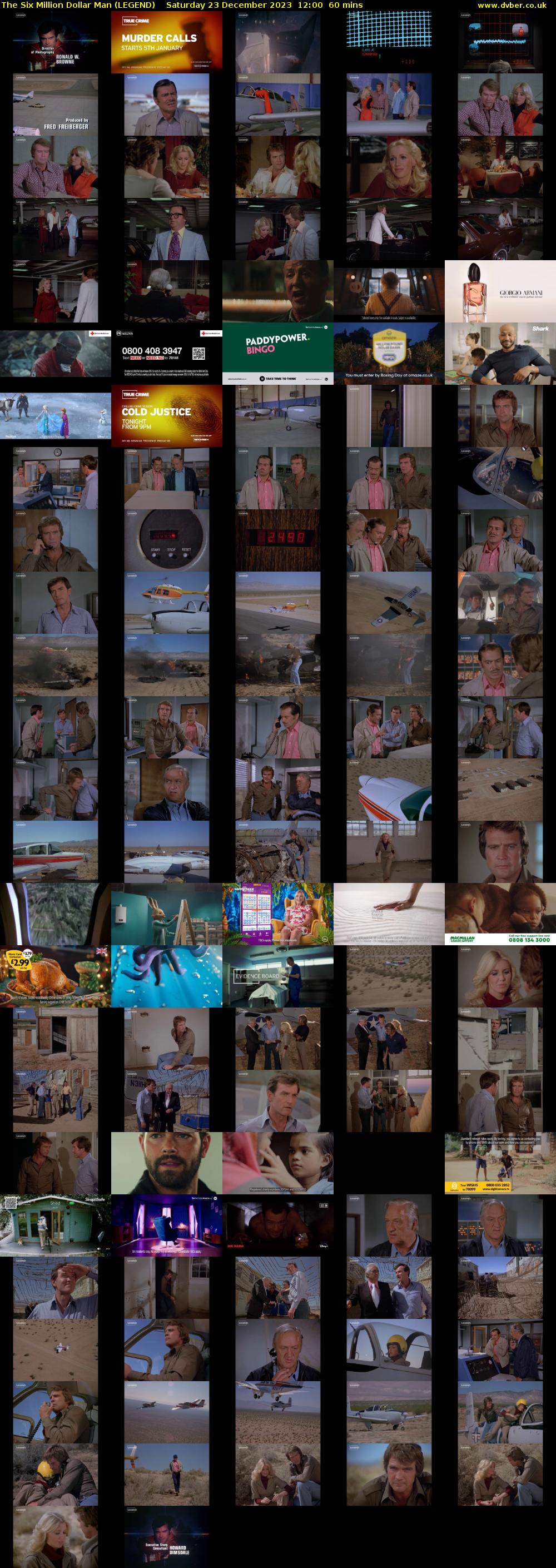 The Six Million Dollar Man (LEGEND) Saturday 23 December 2023 12:00 - 13:00
