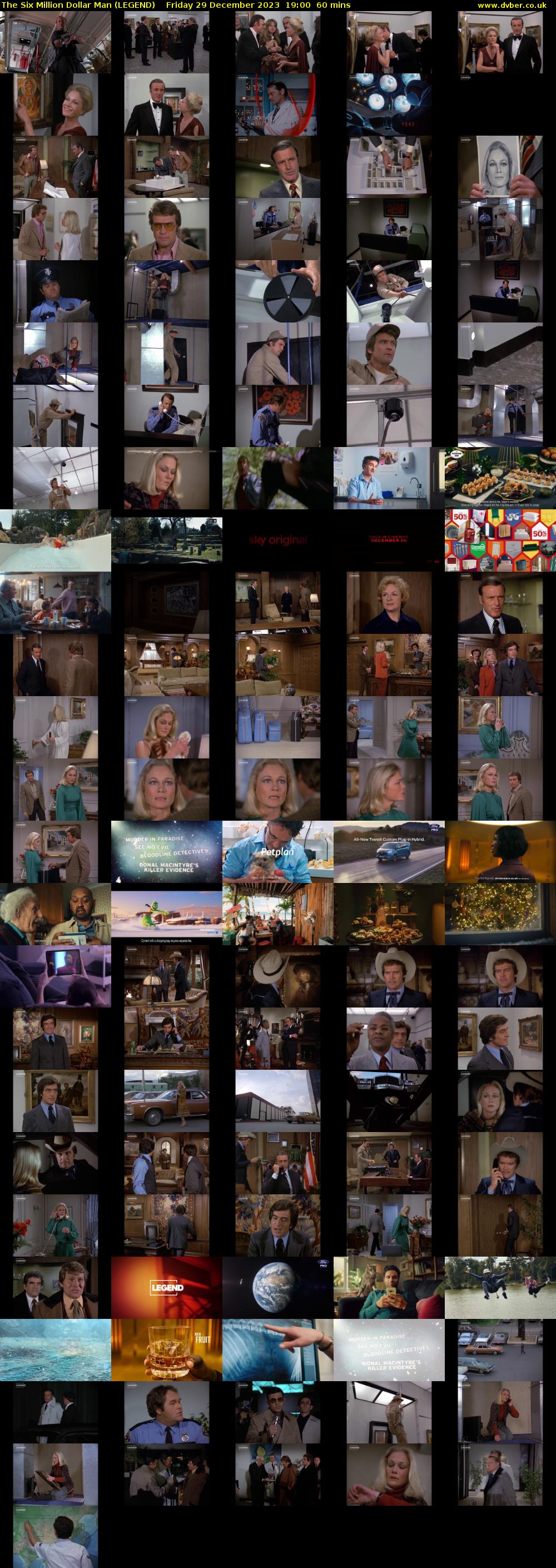 The Six Million Dollar Man (LEGEND) Friday 29 December 2023 19:00 - 20:00
