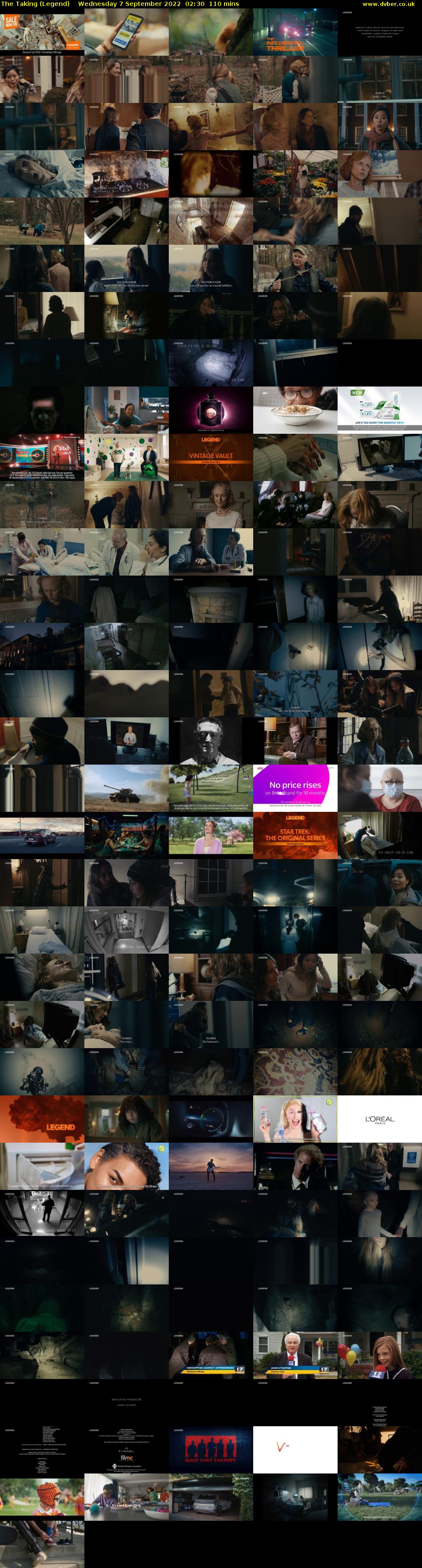 The Taking (Legend) Wednesday 7 September 2022 02:30 - 04:20