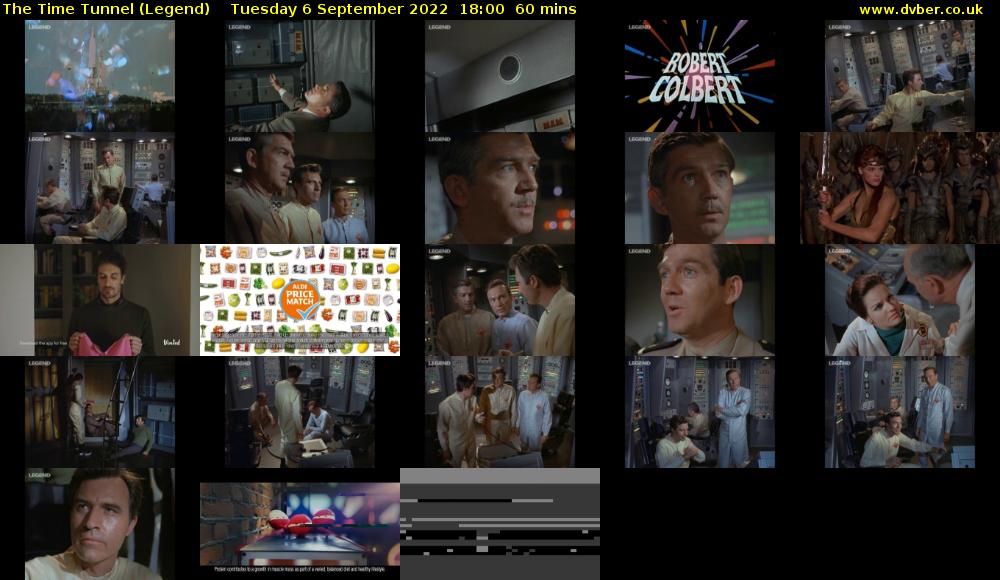 The Time Tunnel (Legend) Tuesday 6 September 2022 18:00 - 19:00