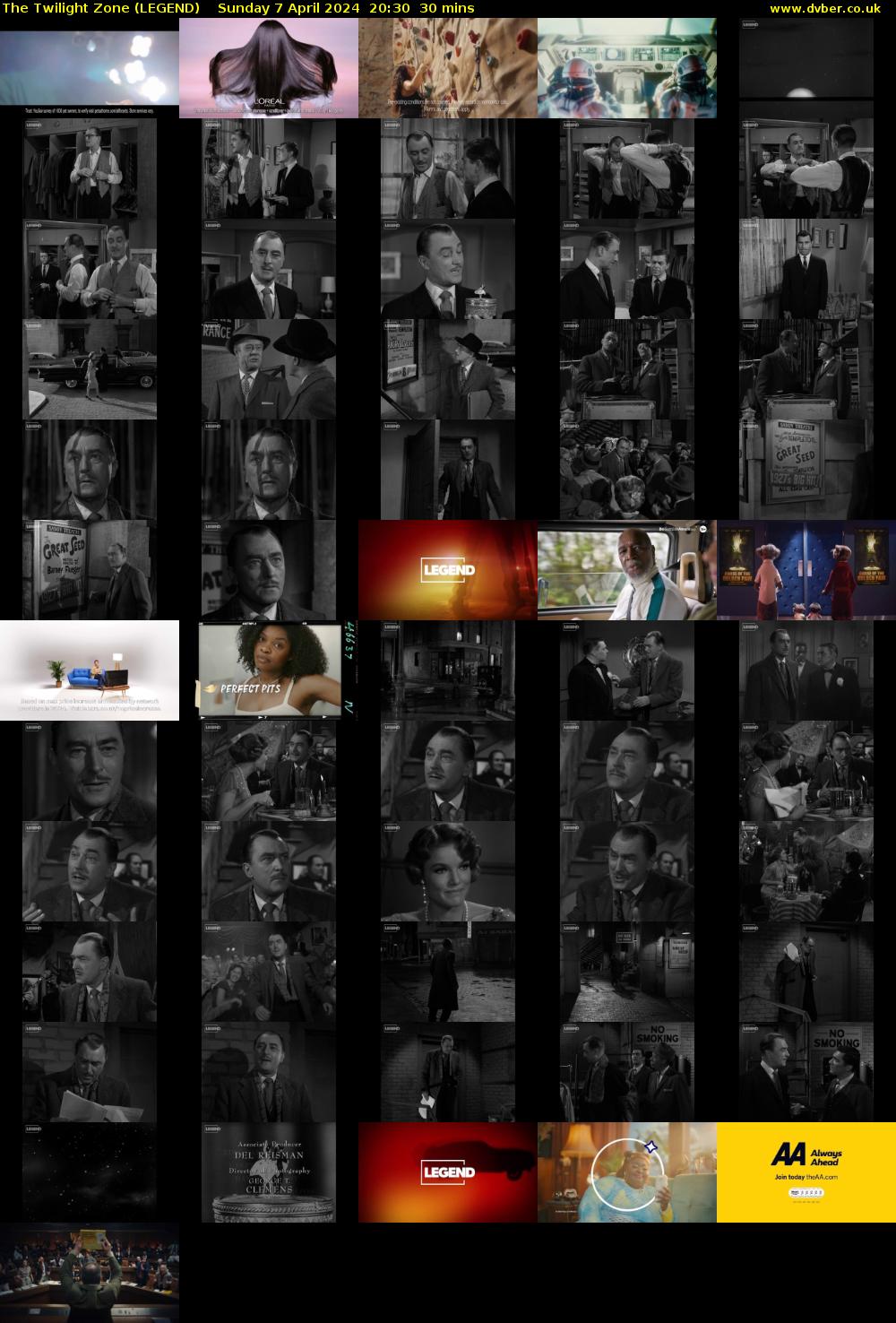 The Twilight Zone (LEGEND) Sunday 7 April 2024 20:30 - 21:00