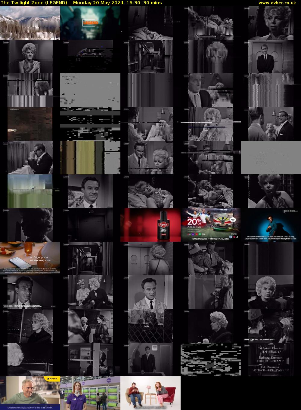 The Twilight Zone (LEGEND) Monday 20 May 2024 16:30 - 17:00