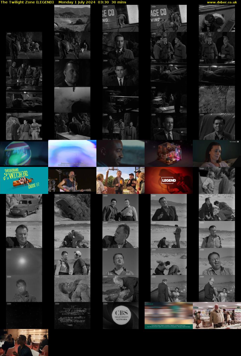 The Twilight Zone (LEGEND) Monday 1 July 2024 03:30 - 04:00