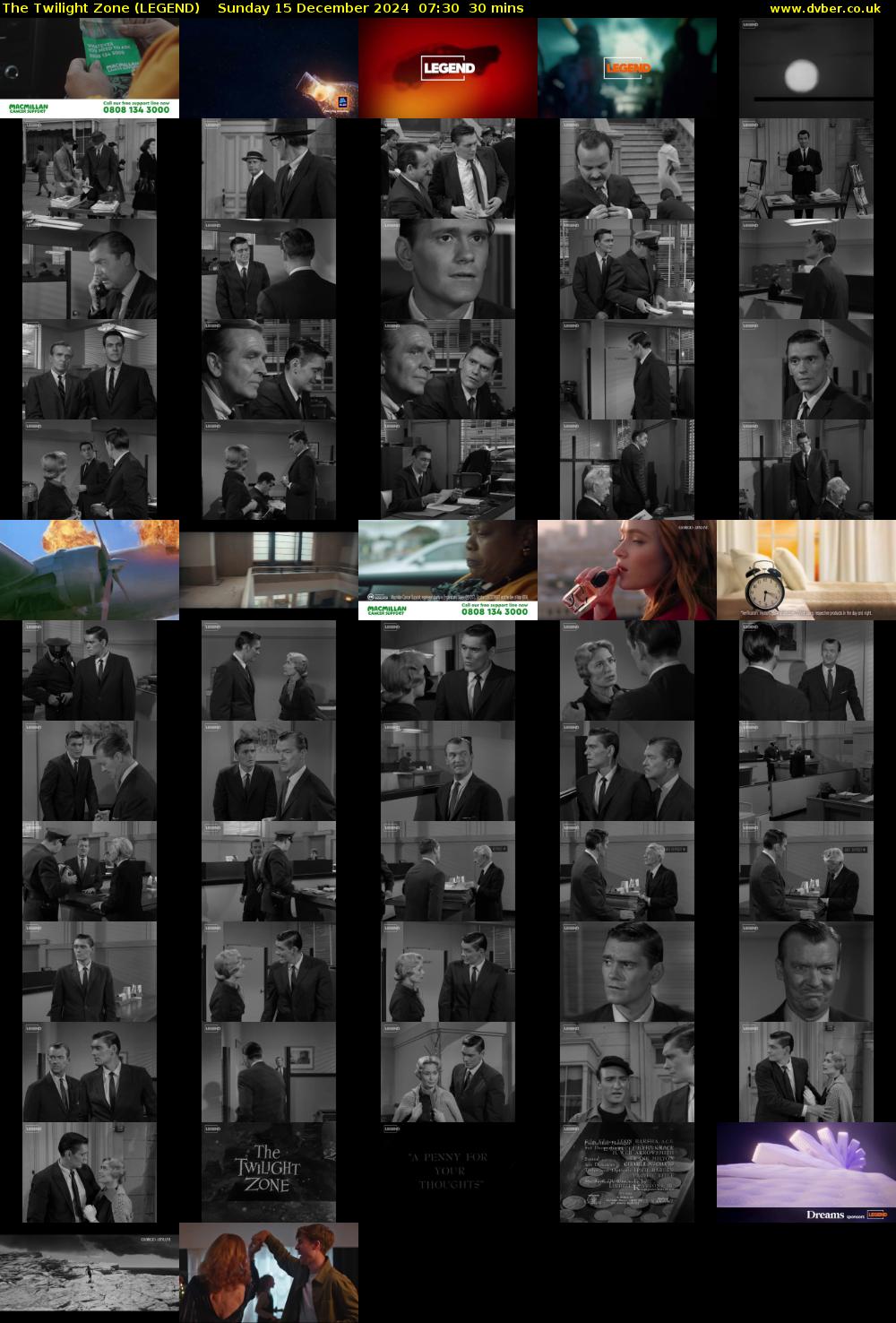 The Twilight Zone (LEGEND) Sunday 15 December 2024 07:30 - 08:00