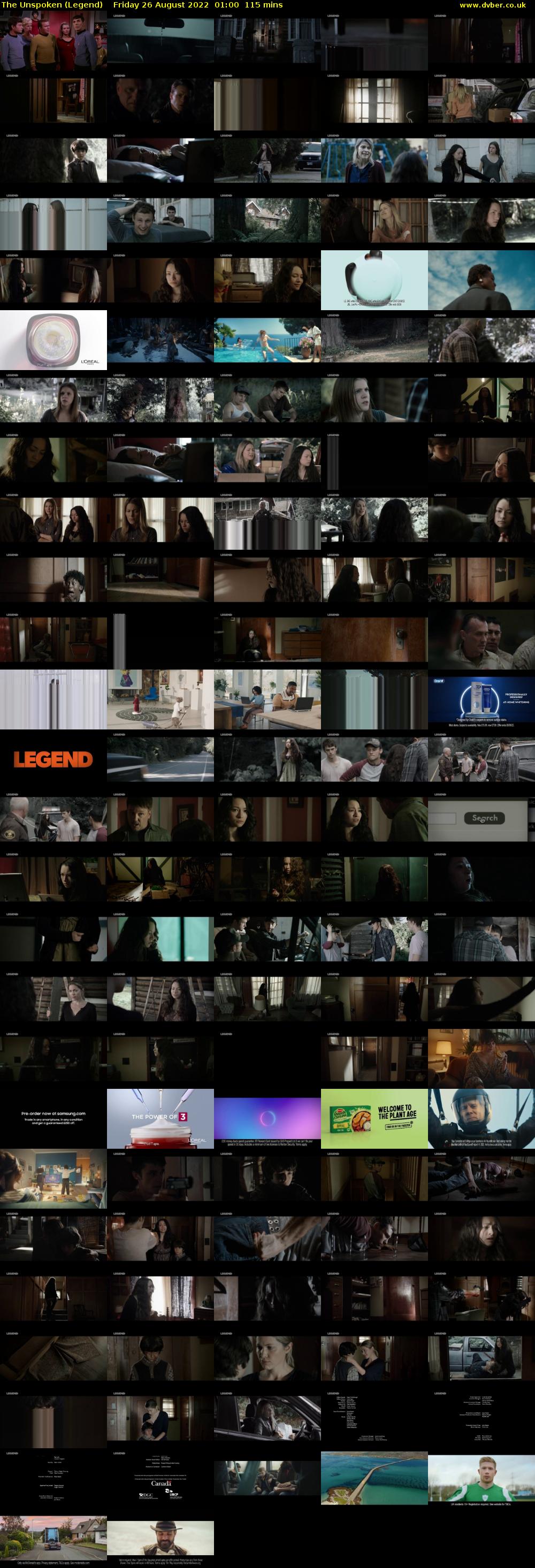 The Unspoken (Legend) Friday 26 August 2022 01:00 - 02:55