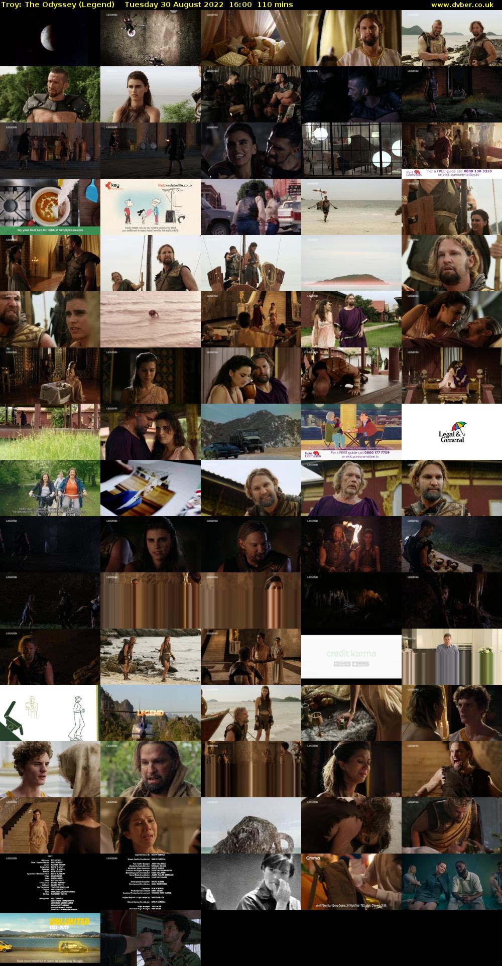 Troy: The Odyssey (Legend) Tuesday 30 August 2022 16:00 - 17:50