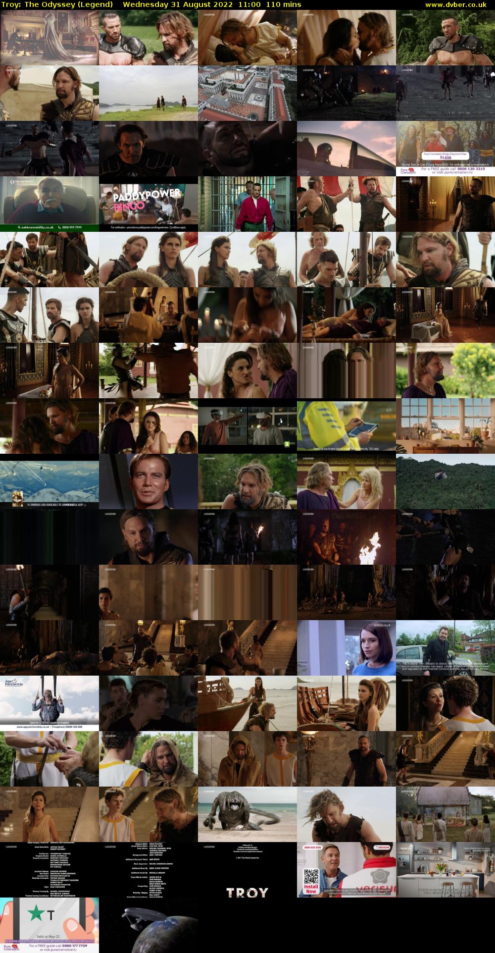 Troy: The Odyssey (Legend) Wednesday 31 August 2022 11:00 - 12:50