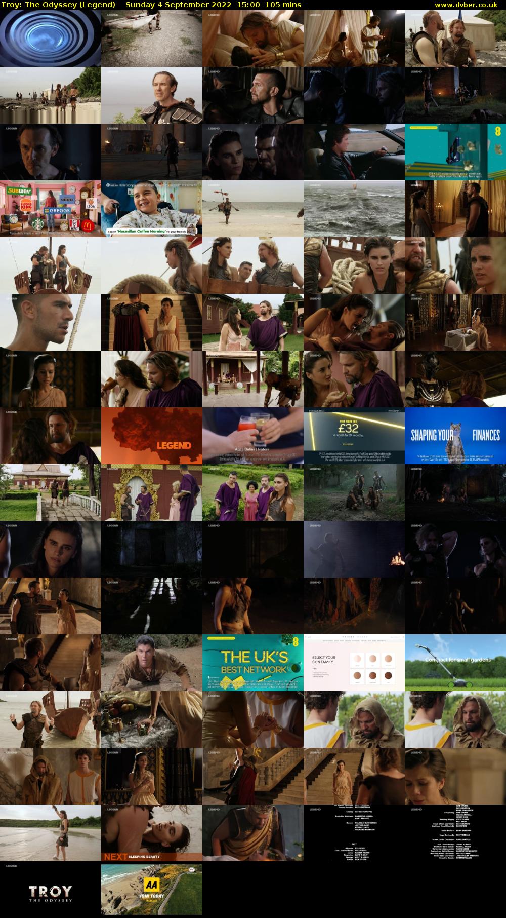 Troy: The Odyssey (Legend) Sunday 4 September 2022 15:00 - 16:45