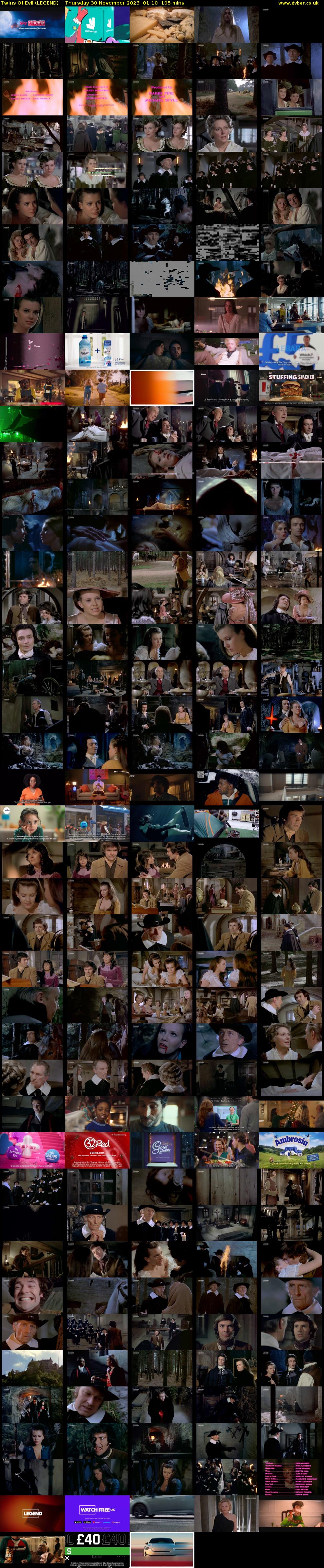 Twins Of Evil (LEGEND) Thursday 30 November 2023 01:10 - 02:55