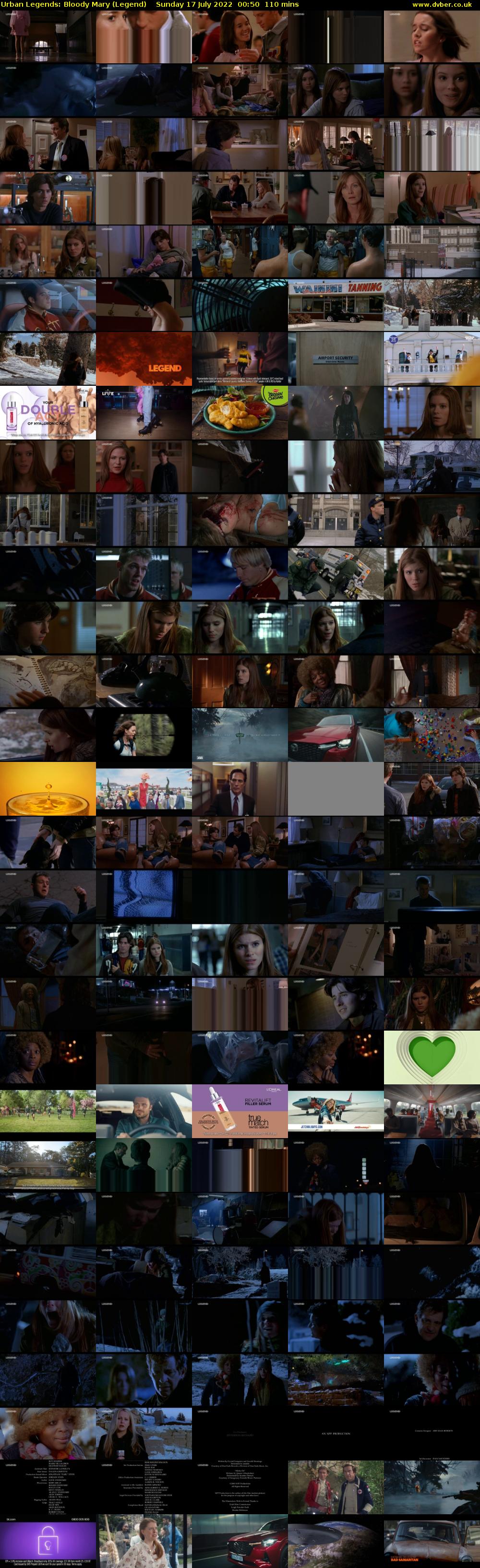 Urban Legends: Bloody Mary (Legend) Sunday 17 July 2022 00:50 - 02:40
