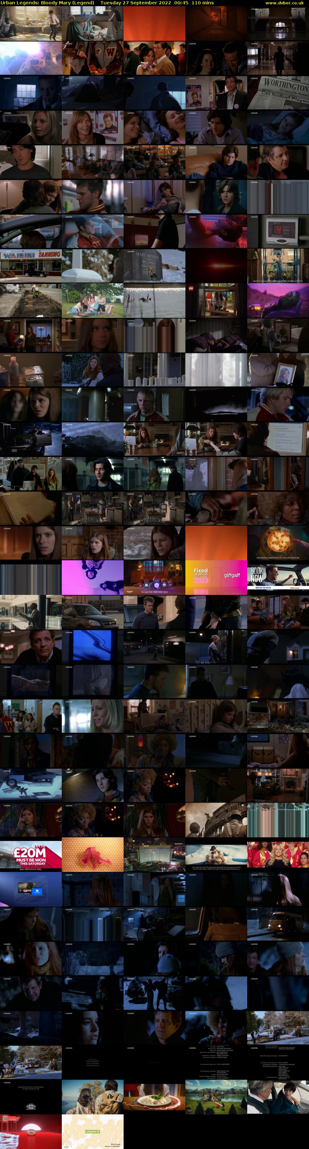 Urban Legends: Bloody Mary (Legend) Tuesday 27 September 2022 00:45 - 02:35