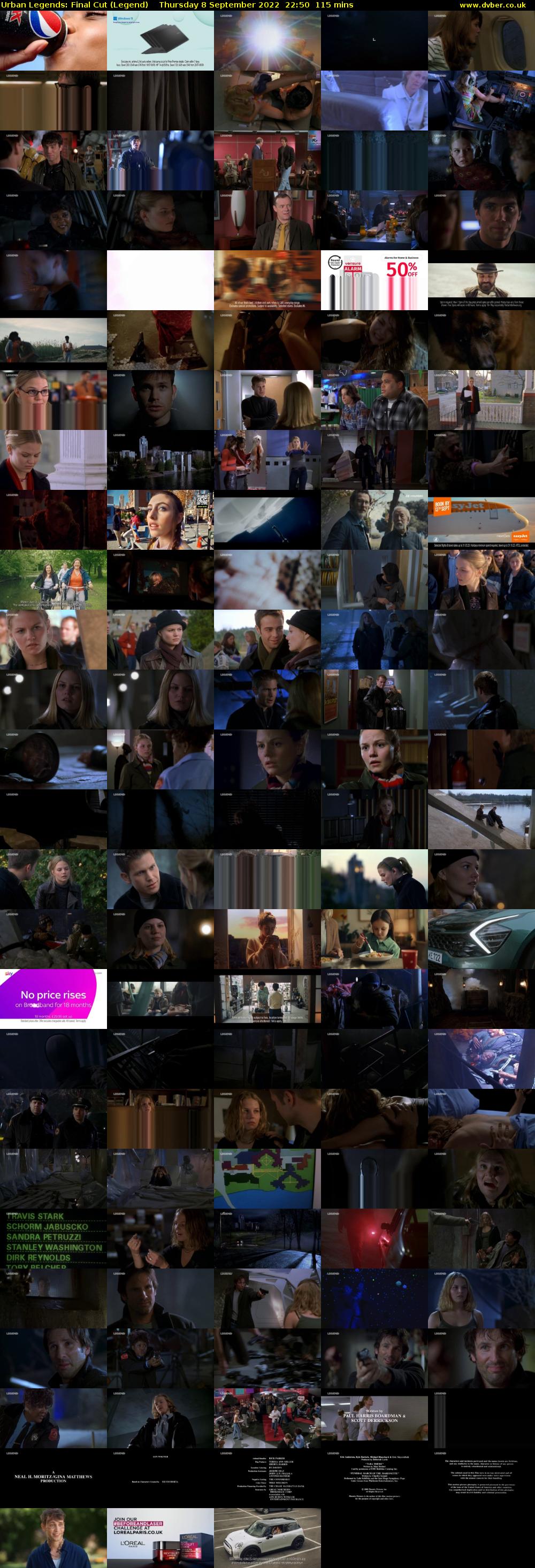 Urban Legends: Final Cut (Legend) Thursday 8 September 2022 22:50 - 00:45