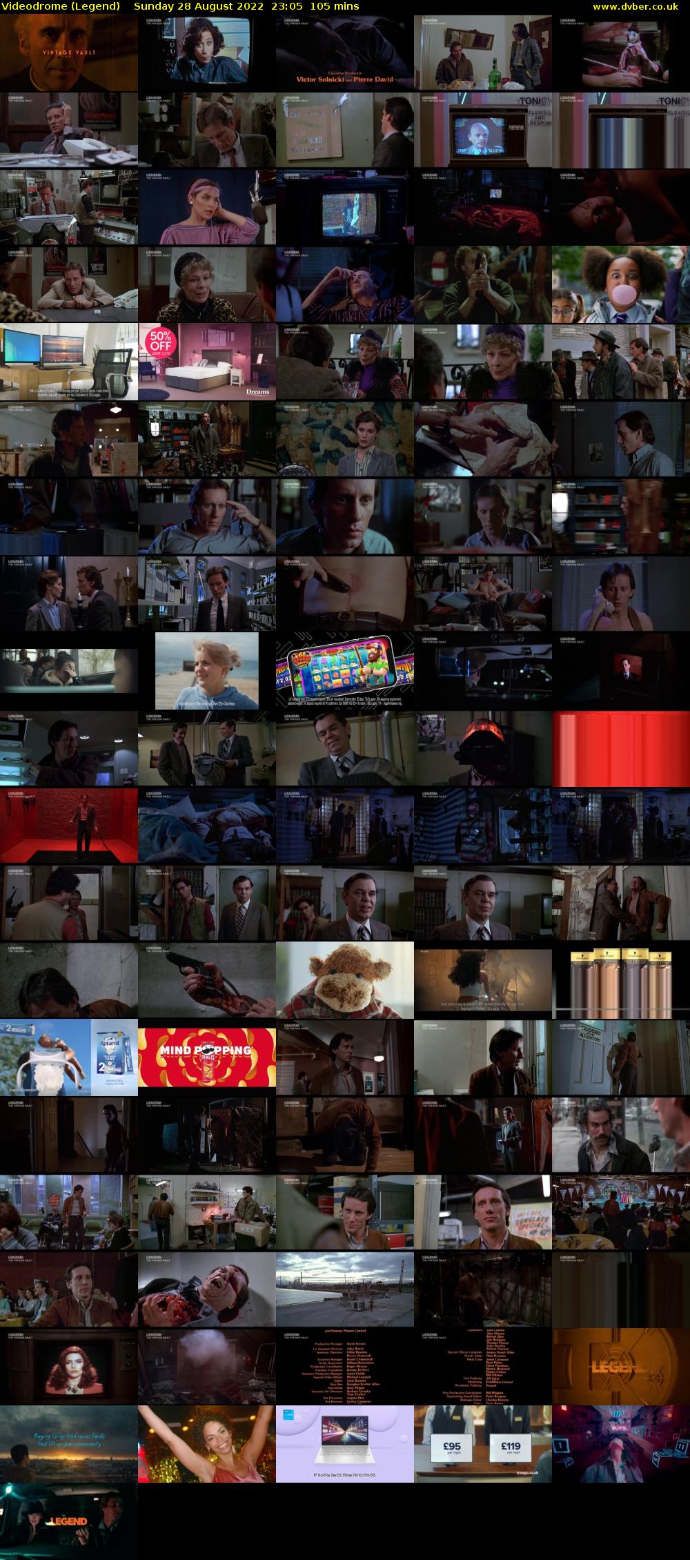 Videodrome (Legend) Sunday 28 August 2022 23:05 - 00:50
