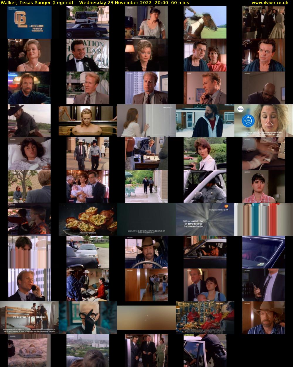 Walker, Texas Ranger (Legend) Wednesday 23 November 2022 20:00 - 21:00